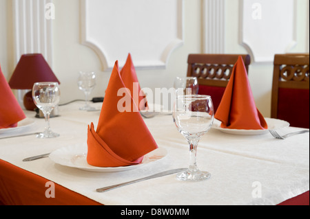 Restaurant table Banque D'Images