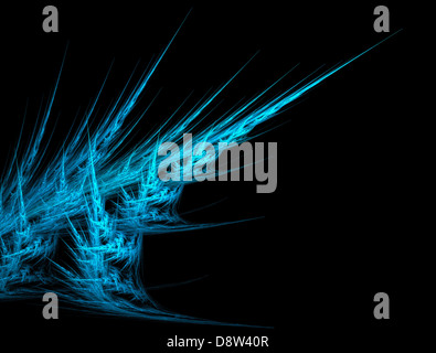 Résumé fond. Hoarfrost fractale Banque D'Images