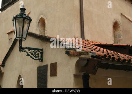 L'extérieur de la Vieille Nouvelle Synagogue Staronova synagoga ou dans le Quartier Juif Josefov Prague République Tchèque Banque D'Images