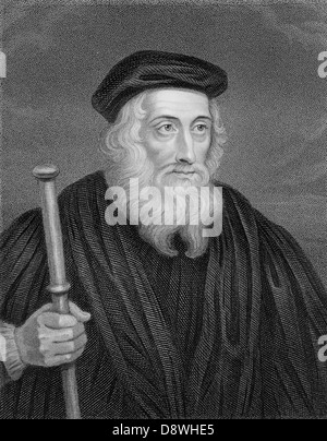 John Wycliffe (1320 - 1384), théologien et réformateur religieux Banque D'Images