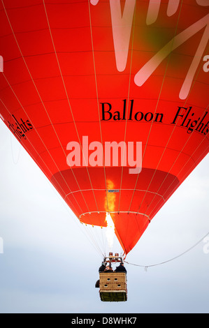 Vol en montgolfière sur South Lanarkshire en Ecosse Banque D'Images