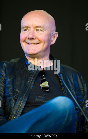 Irvine Welsh romancière et dramaturge écossais photographié à Hay Festival 2013 Hay-on-Wye Powys Pays de Galles UK Banque D'Images