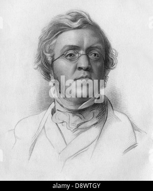 William Makepeace Thackeray (1811 - 1863), romancier anglais Banque D'Images