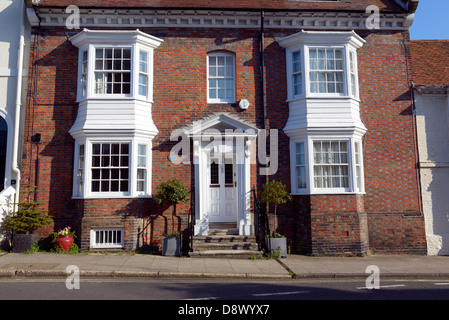 Une maison de ville géorgienne qui était l'ancienne maison du Dr G.W.Eustace, historien de la ville, Arundel, West Sussex, UK Banque D'Images