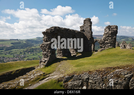 Castell Dinas Brân, Llangollen, Denbighshire, Wales Banque D'Images