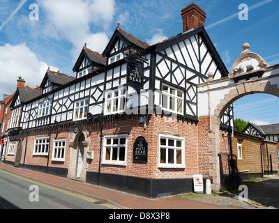 La White Bear pub à Middlewich Cheshire UK Banque D'Images