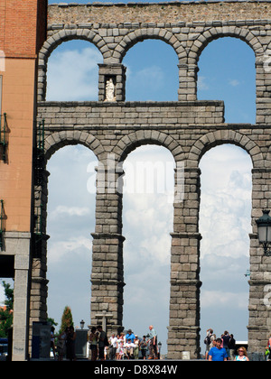 Segovia. Aqueduc romain, siècle Banque D'Images