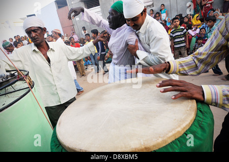 Les Siddis, un Afro-Indian vie communautaire dans le Gujarat. Banque D'Images