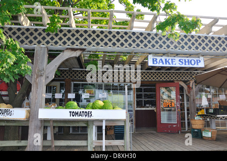 Amish Bake shop et magasin de légumes en pays Amish, Washington, USA Banque D'Images