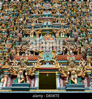 L'un des temple Meenakshi - le plus grand et le plus ancien des temples indiens à Madurai, Tamil Nadu, Inde Banque D'Images