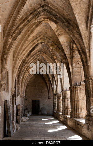 Le cloître de la cathédrale de Béziers. Banque D'Images