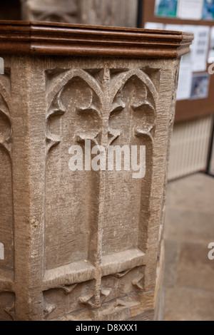 L'Abbaye de Crowland / Croyland Font, Lincolnshire Banque D'Images