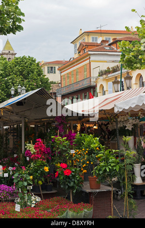 Marché aux Fleurs Cours Saleya Nice Provence France Banque D'Images