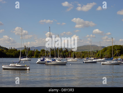 Bowness Bay, Bowness-on-Windermere, Parc National de Lake District, Cumbria, Angleterre, Royaume-Uni, Europe. Banque D'Images