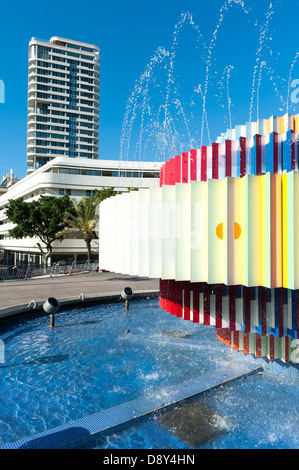 Israël, Tel Aviv - fontaine de la place Dizengoff Banque D'Images