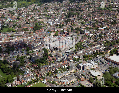 Vue aérienne de Leighton Buzzard dans le Bedfordshire Banque D'Images