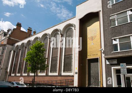 Synagogue Centrale, Great Portland Street, Fitzrovia, Londres, Angleterre, RU, FR Banque D'Images