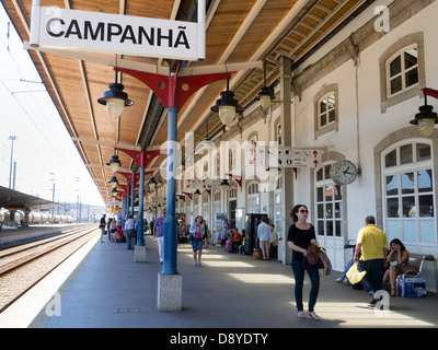 La Gare de Campanhã à Porto, Nord du Portugal, Europe Banque D'Images