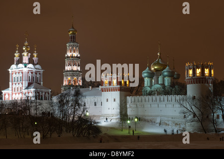 Couvent de novodievitchi. Un cloître de Moscou, parfois traduit comme nouveau monastère des filles. Site de l'UNESCO. Banque D'Images