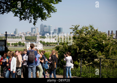 Le Parc de Greenwich à Londres, en Angleterre. Banque D'Images