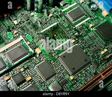 Close up of circuit board Banque D'Images