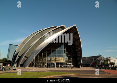 Clyde landmarks, BBC, Auditorium, cloches Bridge, SECC, Armadillo, Centre des sciences, Banque D'Images