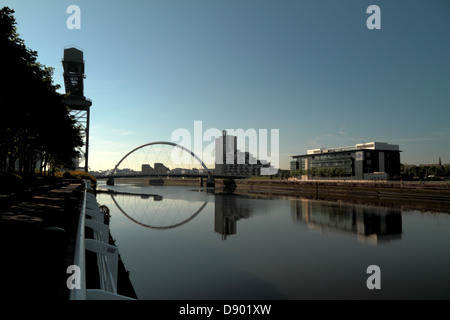 Clyde landmarks, BBC, Auditorium, cloches Bridge, SECC, Armadillo, Centre des sciences, Banque D'Images