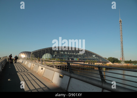 Clyde landmarks, BBC, Auditorium, cloches Bridge, SECC, Armadillo, Centre des sciences, Banque D'Images