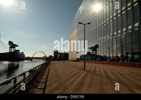 Clyde landmarks, BBC, Auditorium, cloches Bridge, SECC, Armadillo, Centre des sciences, Banque D'Images