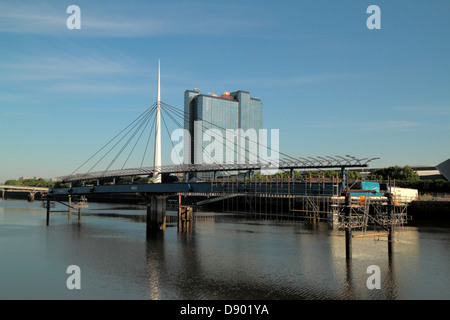 Clyde landmarks, BBC, Auditorium, cloches Bridge, SECC, Armadillo, Centre des sciences, Banque D'Images