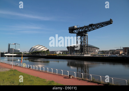 Clyde landmarks, BBC, Auditorium, cloches Bridge, SECC, Armadillo, Centre des sciences, Banque D'Images