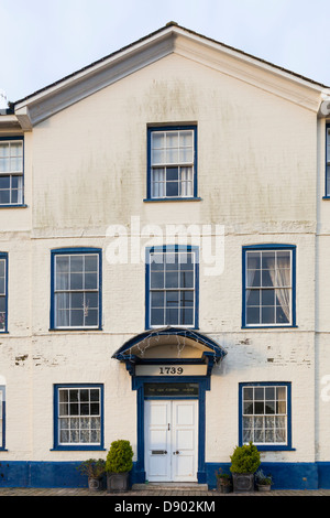 Façade de la vieille Chambre personnalisée sur le quai à Dartmouth, Devon. Banque D'Images