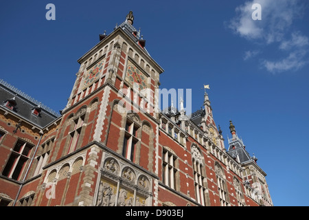 Pays-bas, Amsterdam, Centraal Station Banque D'Images