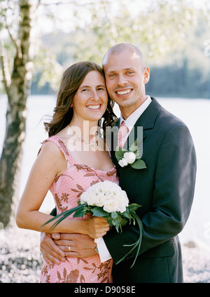 Portrait of a young couple. Banque D'Images