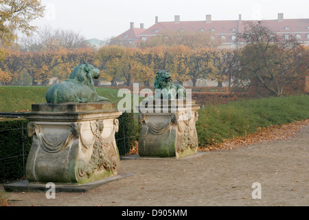 Château de Rosenborg (Rosenborg Slot) abritant un musée et un trésor pour les insignes royaux et bijoux, Kongens Have, Copenhague Banque D'Images