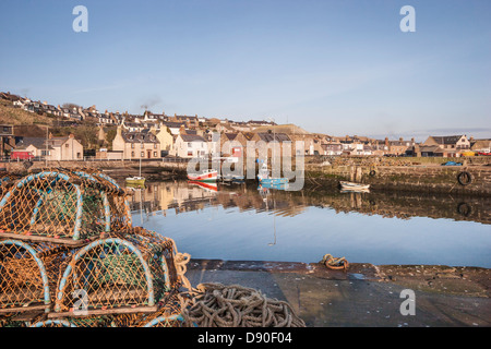 Gourdon harbour,Aberdeenshire, Ecosse Banque D'Images