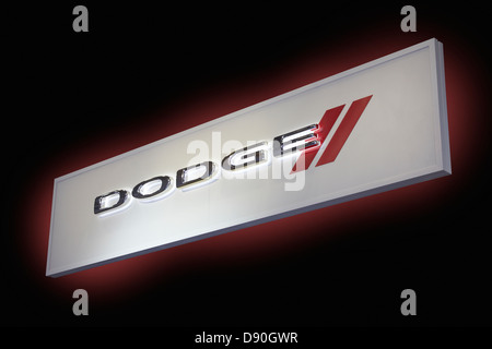 Logo automobile dodge Banque D'Images