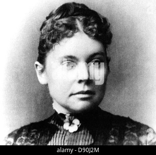 LIZZIE BORDEN (1860-1927) American Woman jugé et acquitté de l'ax 1892 assassinats de son père et belle-mère