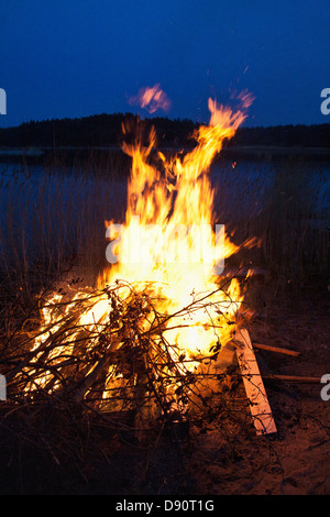 Bonfire pour walpurgis Banque D'Images