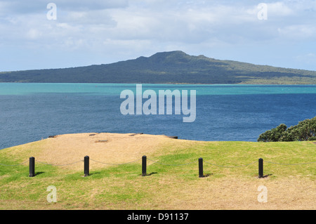 Le volcan Rangitoto island view de Devonport Banque D'Images