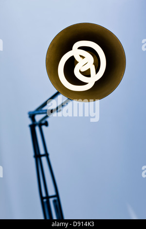 Close-up de bureau lampe de Banque D'Images