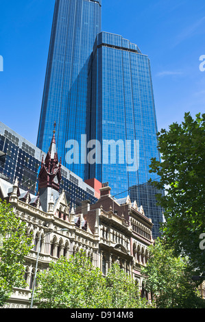 Dh Melbourne Australie nouveaux et anciens bâtiments passé colonial et futur bâtiment gratte-ciel Banque D'Images