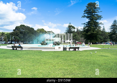 Dh Mission Bay Auckland Nouvelle-zélande Fontaine Memorial Art déco Banque D'Images