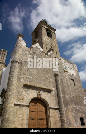 14e siècle Église de Divino Salvador, Vejer de la Frontera, Andalousie, espagne. Banque D'Images