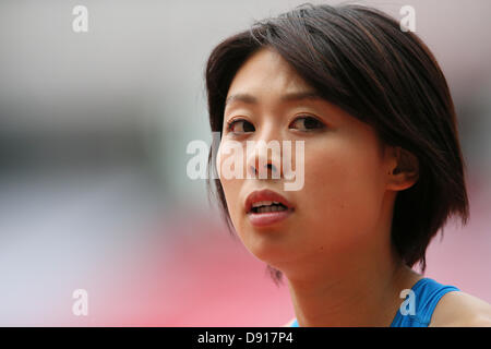 Ichikawa kana, le 7 juin 2013 - Athlétisme : le Japon 97e Championnats nationaux d'athlétisme du 100 m femmes à Ajinomoto Stadium, Tokyo, Japon. (Photo de YUTAKA/AFLO SPORT) [1040] Banque D'Images