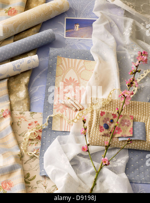 Les textiles et l'écran, la Suède. Banque D'Images