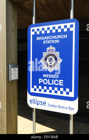 Broadchurch de police, West Bay, Dorset, la police de la gare Broadchurch série télé, Grande-Bretagne, Royaume-Uni Banque D'Images