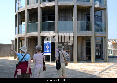 Broadchurch de police, West Bay, Dorset, la police de la gare Broadchurch série télé, Grande-Bretagne, Royaume-Uni Banque D'Images