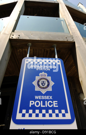 Broadchurch de police, West Bay, Dorset, la police de la gare Broadchurch série télé, Grande-Bretagne, Royaume-Uni Banque D'Images