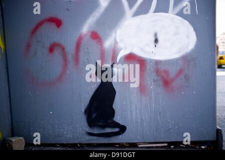 Le quartier de Taksim, Istanbul, Turquie. 08 Juin, 2013. Récentes manifestations en Turquie ont généré une vague de création artistique critiquant le gouvernement. Crédit : Jordi Boixareu/Alamy Live News Banque D'Images